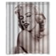thumbnail image 1 of Cortina de ducha con diseño de burbujas de Marilyn Monroe, juego de cortinas de baño con ganchos, tamaño 60 x 72 pulgadas, 1 of 3