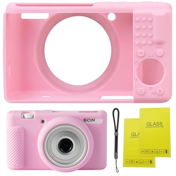 Funda de cámara SZHSYJY para Sony ZV-1F/ZV-1 II/ZV-1M2 (rosa)