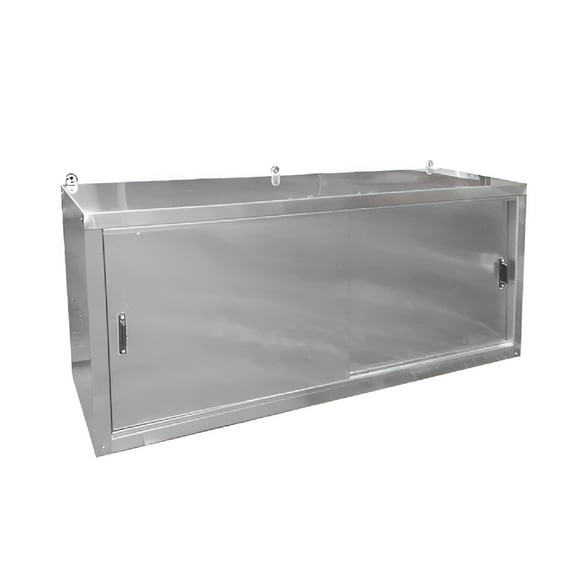 Gabinete Aéreo Acero Inoxidable Mural Puertas Correderas 90 Cm