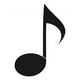 thumbnail image 1 of Decomural Single Quaver Musical Notes WS-15524, 1 of 2