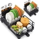 thumbnail image 1 of Estante para platos TOOLF, extensible, para secar platos, acero inoxidable, negro, 1 of 9