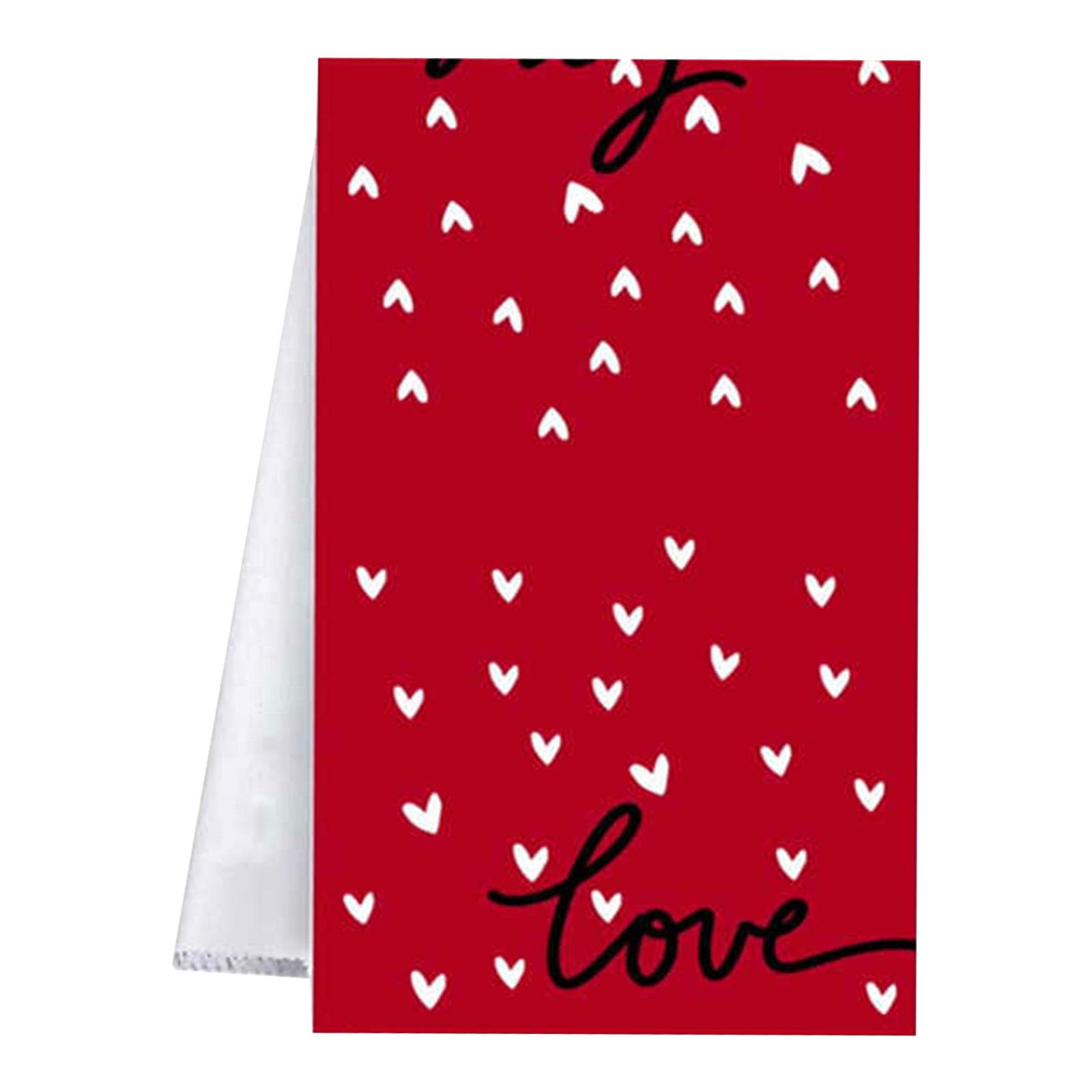 Bothyi - Toallas Absorbentes Para Platos, Toallas De Cocina De San Valentín Para Decoraciones De Cocina De Casa, Estilo D