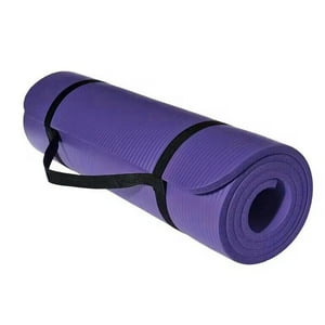 Crusec - Yoga Mat Tapete Colchoneta Pilates 180X60X1 Cm Con Correas
