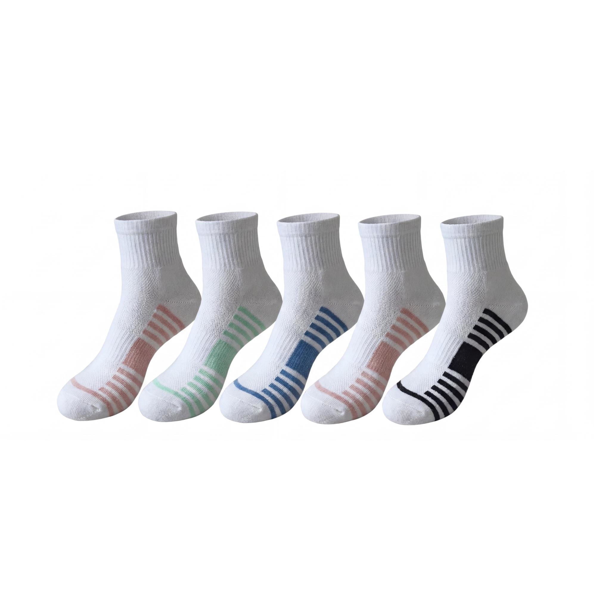Calcetines Mujer Deportivo Quarter Blanco X10 35-39