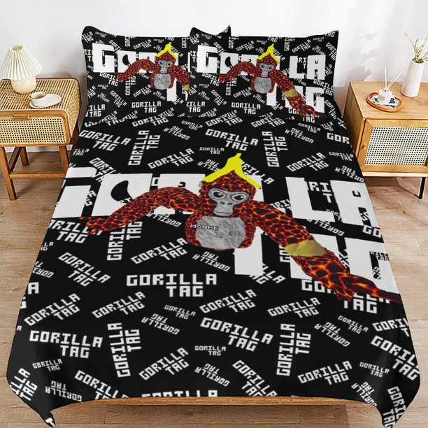 Gorilla Tag Bedding Set Duvet Cover Comfortable and Lightweight Cartoon Bedding 3 Piece Bed Set