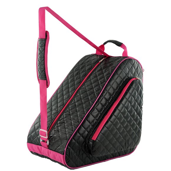 Bolsa para patinaje HEXIFUL negra/rosa impermeable de gran capacidad
