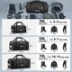 thumbnail image 5 of Bolsa Impermeable para Motocicleta HEETA 50L con Correas para Hombro, 5 of 8