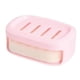 thumbnail image 5 of Jabonera De Doble Uso, Jabonera De Doble Capa Para Lavabo De Baño, Decorativa, Color Rosa Claro, 5 of 5