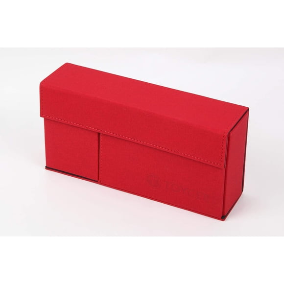 Caja para Mazo TOYGER DeckSlimmer Rojo Cuero Sintético