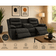 thumbnail image 2 of Sofa Reclinable Relaxline 3 Cuerpos Chocolate Oscuro posa Vaso Felpa, 2 of 6