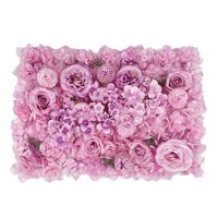 Magideal - Fondo Fotográfico Con Panel De Flores Artificiales, Decoración Del Día De San Valentín, Telón De Fondo De Flores Rosas Para Recepción De Boda, Día De Estilo A