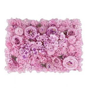 Magideal - Fondo Fotográfico Con Panel De Flores Artificiales, Decoración Del Día De San Valentín, Telón De Fondo De Flores Rosas Para Recepción De Boda, Día De Estilo A