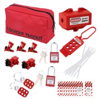 Ioensy - Kit De Etiquetado De Bloqueo Eléctrico, Cerrojos De Nailon Con Bloqueo De Enchufe Para Bloqueo Y Etiqueta