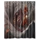 thumbnail image 1 of Cortina de ducha de guerra, juego de cortina de baño con ganchos, tamaño 60 x 72 pulgadas, 1 of 3