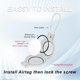 thumbnail image 2 of Soporte para AirTag CIRANDSQR - Pack de 4, impermeable IP68, 2 of 6