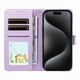 thumbnail image 5 of Funda Billetera FOXDOCK Compatible con iPhone 16, Diseño Perrito Tierno, Ranuras para Tarjetas y Soporte Plegable, 5 of 6