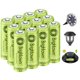 thumbnail image 1 of Pilas AA recargables Brightown 1000 mAh 1,2 V NiMH x12, 1 of 9