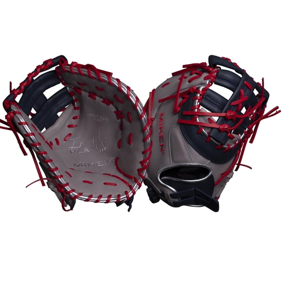 Guante de Softball Miken LHT Gris/Azul Marino/Rojo