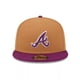 thumbnail image 1 of Jockey Gorra New Era 9Fifty 2-Tone Mlb Atlanta Braves Light Blue/Purple, 1 of 6