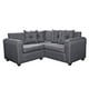 thumbnail image 2 of Seccional Esquinero Recife tela Gris  oscuro 160x160x78, 2 of 4