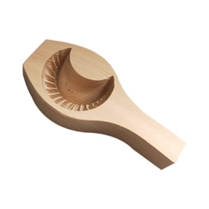 Bothyi - Molde De Madera Para Galletas Mamoul, Molde Para Festival De Pascua, Molde Para Hornear, Molde De Luna Pequeña Prensado A Mano