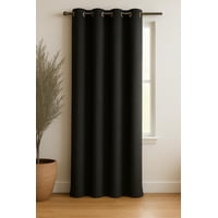 Clems - Cortina Blackout Lino 140X220Cm Negro