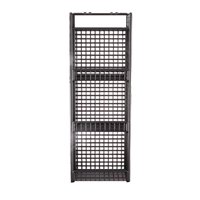 Magideal - Cesta De Almacenamiento Colgante De Alambre Para Colgar Cebollas, Para Montar En La Pared, De Hierro, Para Almacenar Alimentos, Estilo Rústico, Cesta 3 Cuadrícula