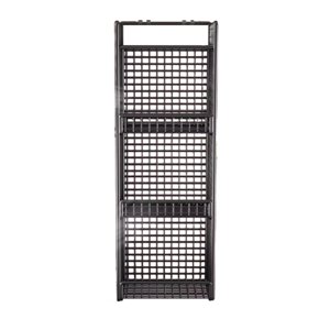 Magideal - Cesta De Almacenamiento Colgante De Alambre Para Colgar Cebollas, Para Montar En La Pared, De Hierro, Para Almacenar Alimentos, Estilo Rústico, Cesta 3 Cuadrícula