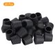 thumbnail image 3 of Uxcell 28 piezas de tapas para patas de silla, tapas de extremo antideslizantes de 5/8", protectores de suelo para patas de silla en arco, negro, 3 of 7
