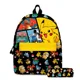 thumbnail image 1 of MINISO Pikachu Cartoon Backpack Two-piece Pokemon Student School Bag Pencil Bag Elf Pokémon Lunch Bag Cartoon School Bag Mochila, 1 of 3