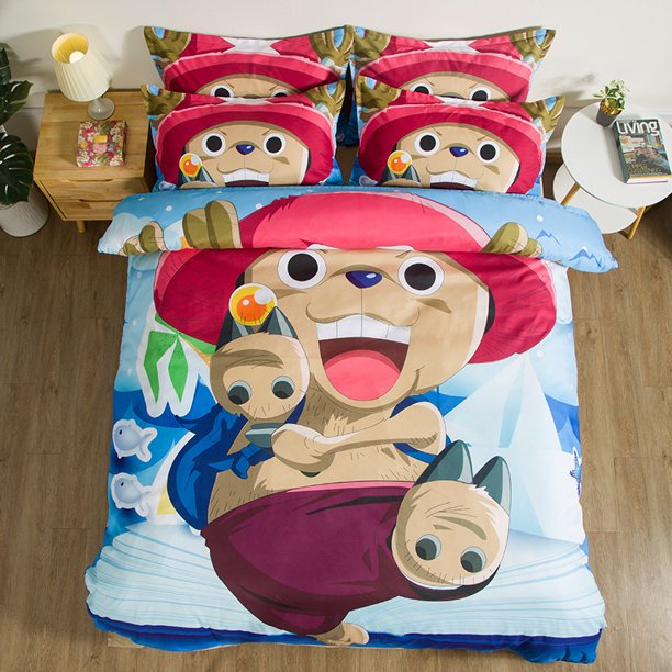 Bedding Sets Cartoon Chopper Quilt Bed Cover Duvet Cover Pillow Case 2-3 Pieces Sets Adult Children Size