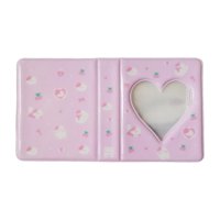 Magideal - Mini Álbum De Fotos, Carpeta De Tarjetas De Ídolo, Fundas Para Tarjetas Fotográficas, 36 Bolsillos, Soporte Para Tarjetas Fotográficas, Libro Con Sopo Gato Blanco