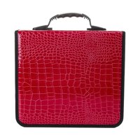 Magideal - Estuche Para Cd De Cuero Pu Duro A Prueba De Polvo, Carpeta Portátil Para Cd Y Dvd Con Capacidad De 400, Estuche Para Discos Dvd Para Viajes En Coche,