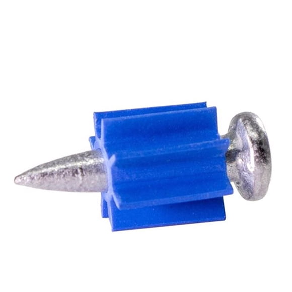 Drive Pin Blue Point, cabeza plana de plástico/acero, 100 unidades