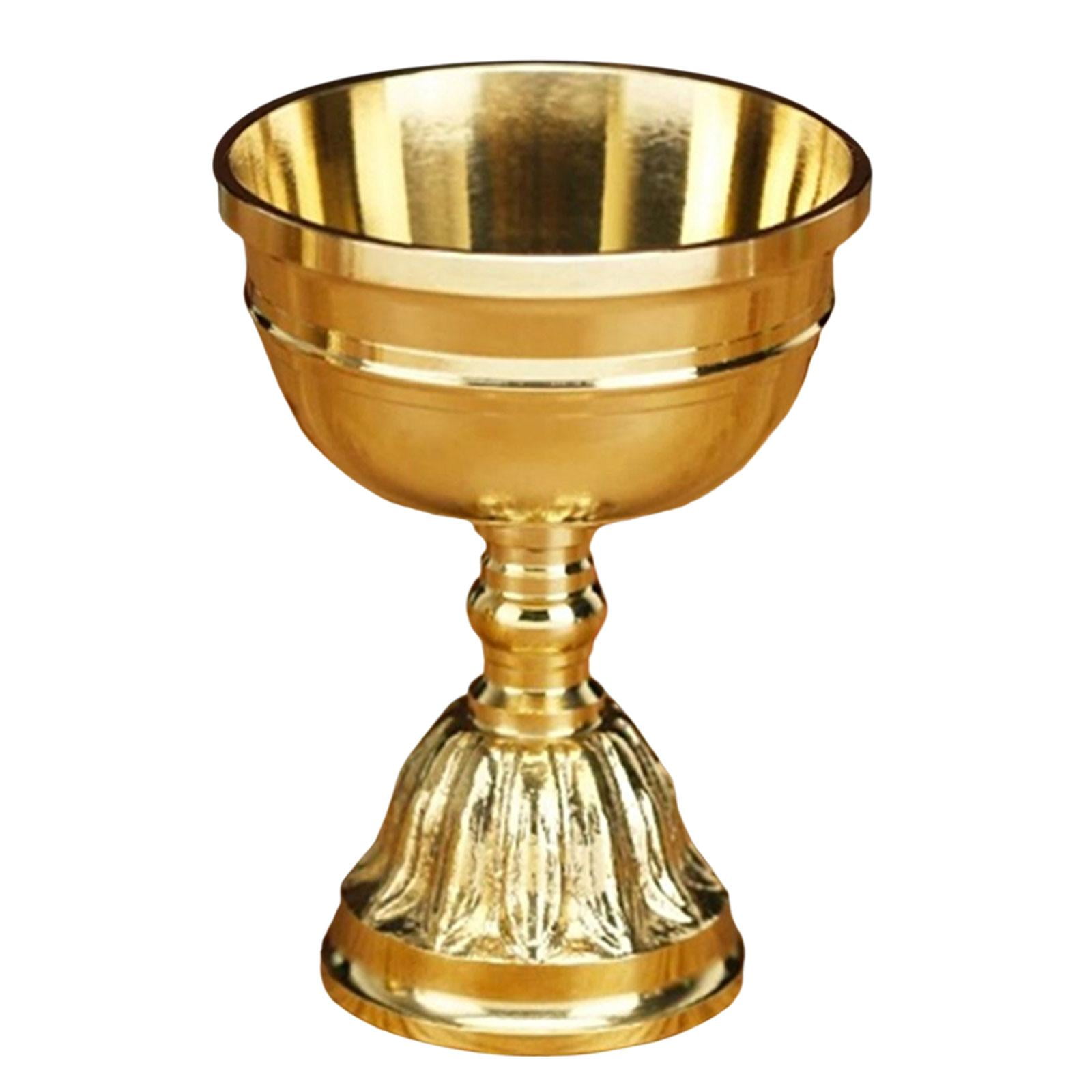 Uucntr - Portavelas En Relieve Copa De Vela De Latón Para Centros De Mesa Decoración Para El Hogar 8x10.8cm