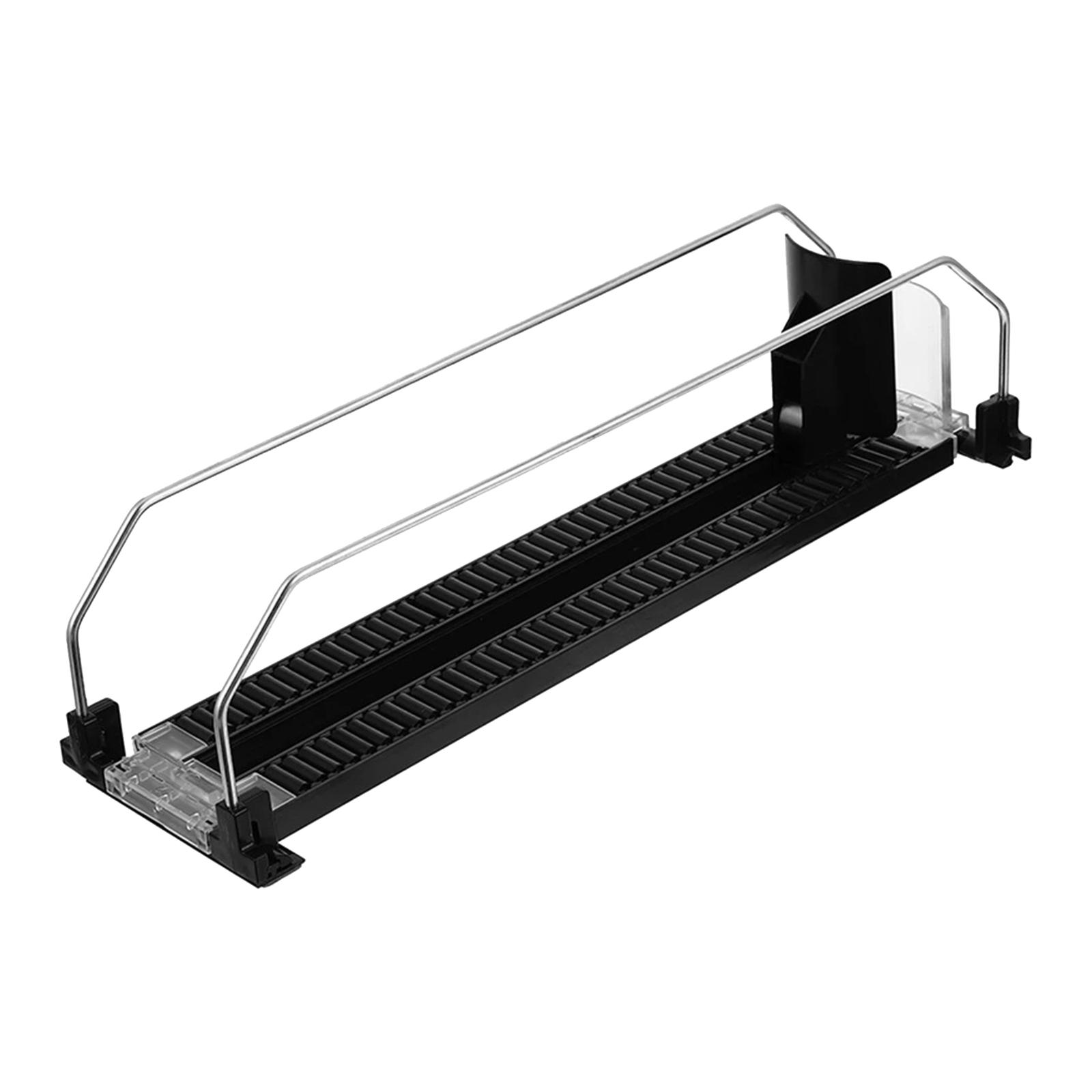 Bothyi - Dispensador De Empuje Automático, Bandeja De Almacenamiento, Organizador De Bebidas, Empujador Para Nevera, Despensa, 300-310Mm