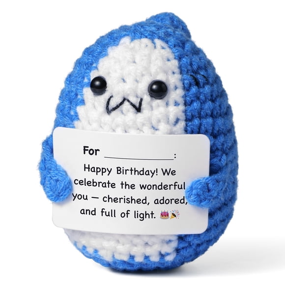 Muñeca animal mini de crochet hecha a mano Fabullus con tarjeta