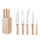 thumbnail image 2 of Juego de cuchillos de cocina OPINEL Parallele de 5 piezas en madera de haya, 2 of 9