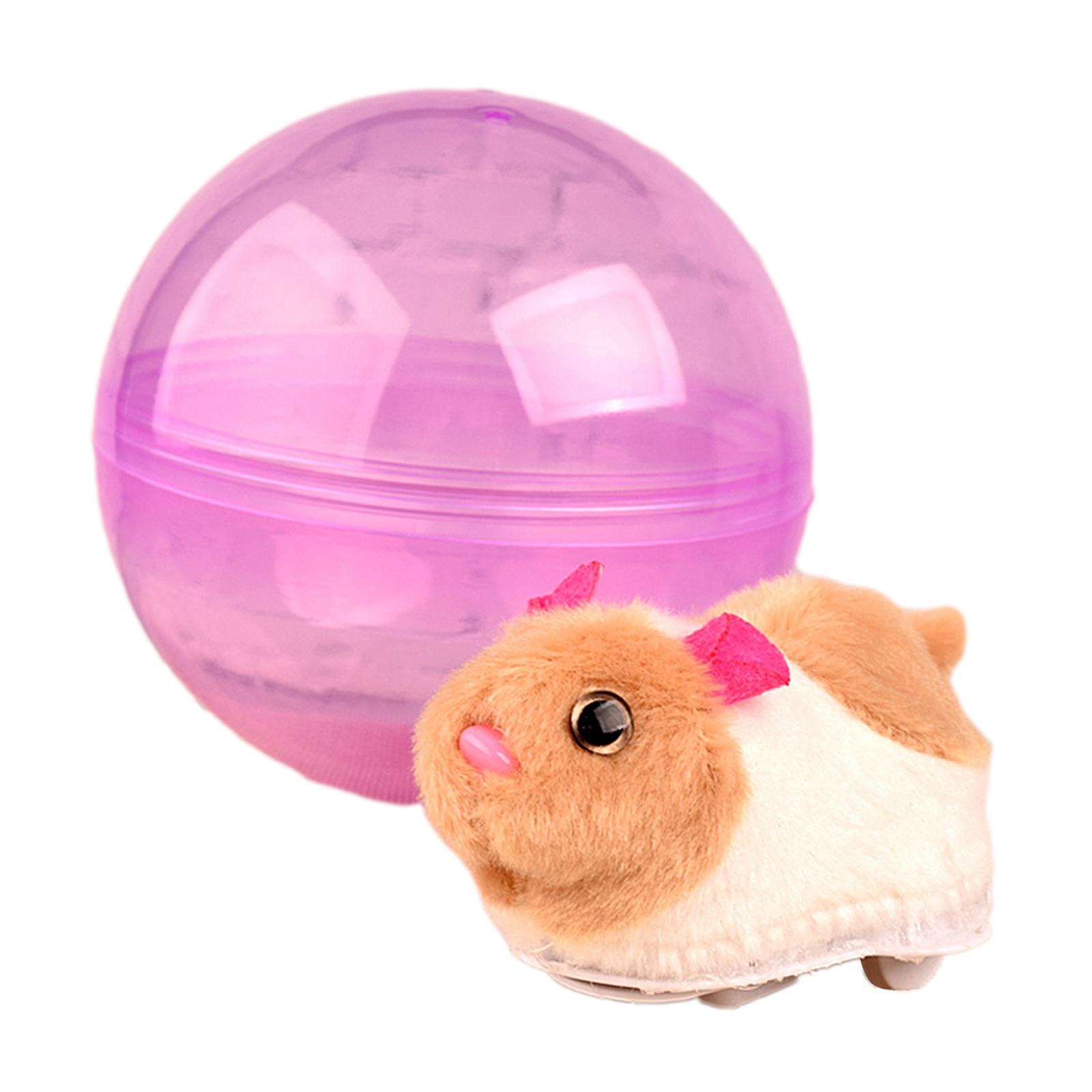 Magideal - Juguetes De Bolas Eléctricas, Juguetes Electrónicos Para Mascotas, Juguetes De Animales De Peluche, Juguetes Educativos Para Edades Tempranas Para Niñ Hámster Blanco