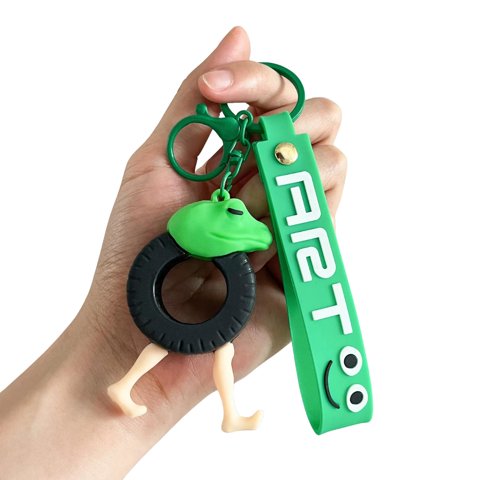 Fliperex - Llavero Colgante De Goma Brainrot Boneca Ambalabu