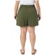 thumbnail image 3 of Agnes Orinda Pantalones Cortos de Mujer de Talla Grande Pierna Ancha Suelta con Cordón Talle Alto Vacaciones en la Playa 2026 Verano Casual con Bolsillo 2X Verde Militar, 3 of 6