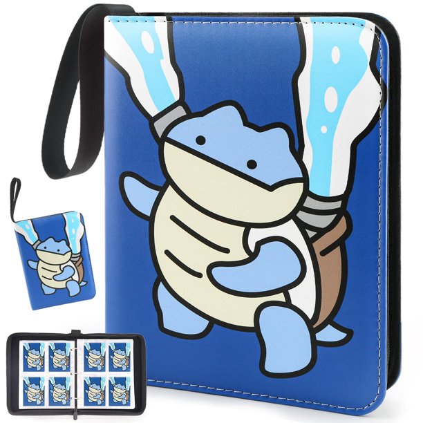 Carpeta para cartas coleccionables EZIYIN 400 tarjetas de cuero PU