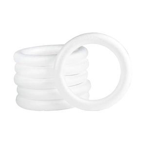 Magideal - Anillos De Corona De Espuma Forma De Corona De Espuma Círculos De Espuma Elegantes Anillos Redondos Para Fiesta Pascua Día De San Valentín Proyectos D 210Mm