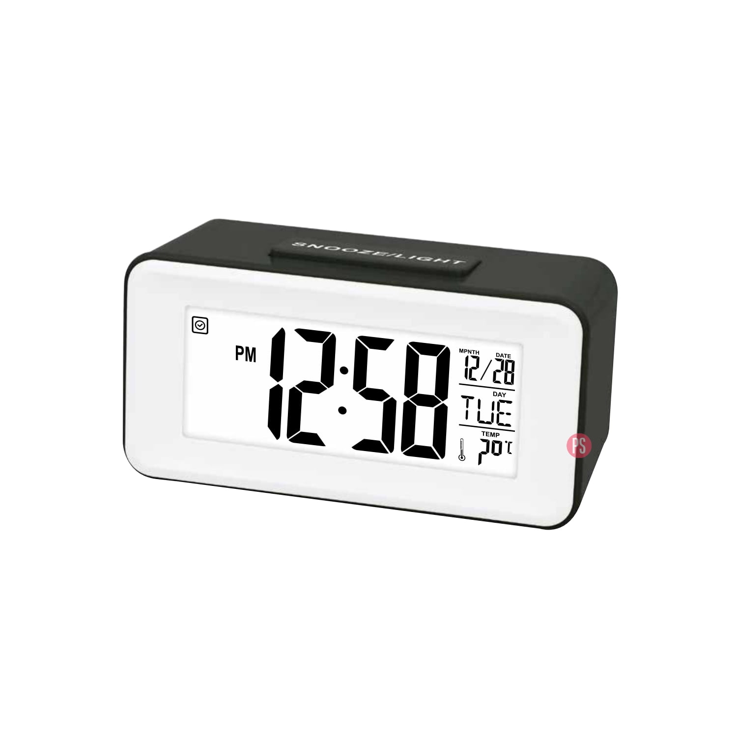 Dblue - Reloj Despertador Digital Pantalla Lcd Color Negro - Puntostore