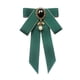 thumbnail image 2 of Pajarita Cinta Broche Bowknot Pajarita Regalo Collar Pin Para Camisa Uniforme Traje Verde Oscuro, 2 of 5