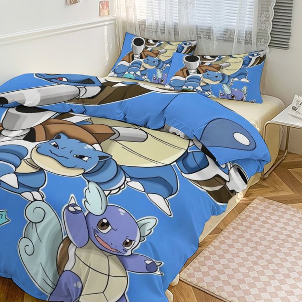 Squi_rtle Print Bedding Set Pattern Duvet Cove Set 3 Pieces 1 Quilt Cover And 2 Pillowcases for Women Men Teens