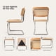 thumbnail image 3 of Pack 2 Sillas Para Comedor Cocina Ratán Madera Moderna Respaldo Breuer Naturales, 3 of 8