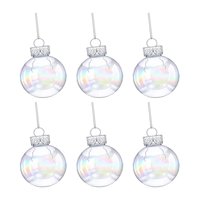 Bothyi - Adornos Iridiscentes De Bolas De Navidad Para Celebración, Festival Del Árbol De Navidad, 6 Uds.