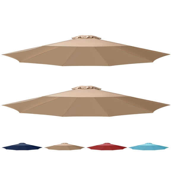 Toldo de repuesto para sombrilla de patio Simple Deluxe de 9 pies, paquete de 2