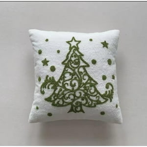 Genérico - Pack De 4 Fundas De Cojín De Navidad De 45X45 Cm Con Bordado J4